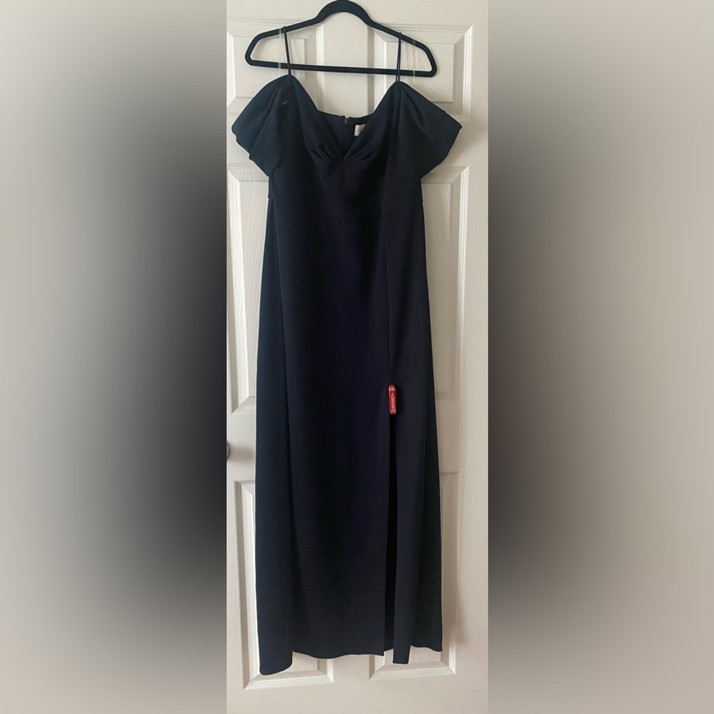 Sachin & Babi - Brittany Stretch Crepe Cold-Shoulder Gown in Size 12. Brand New.